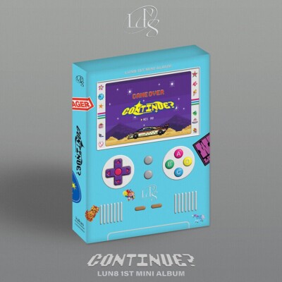 LUN8 [CONTINUE?] 1st Mini Album WE Ver/CD+2 Book+Sticker+Profile+8 Photo Card