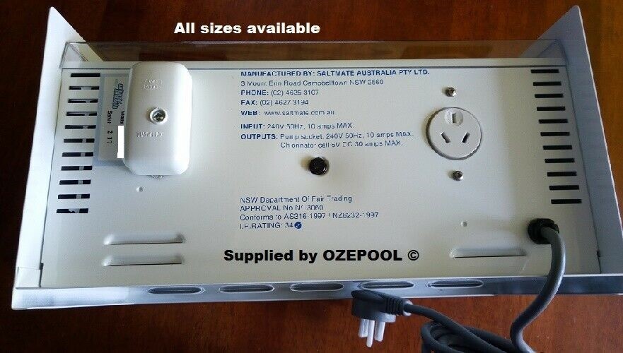 SALTMATE SMT 90 Salt Water Pool Chlorinator, Digital Timer Clock with