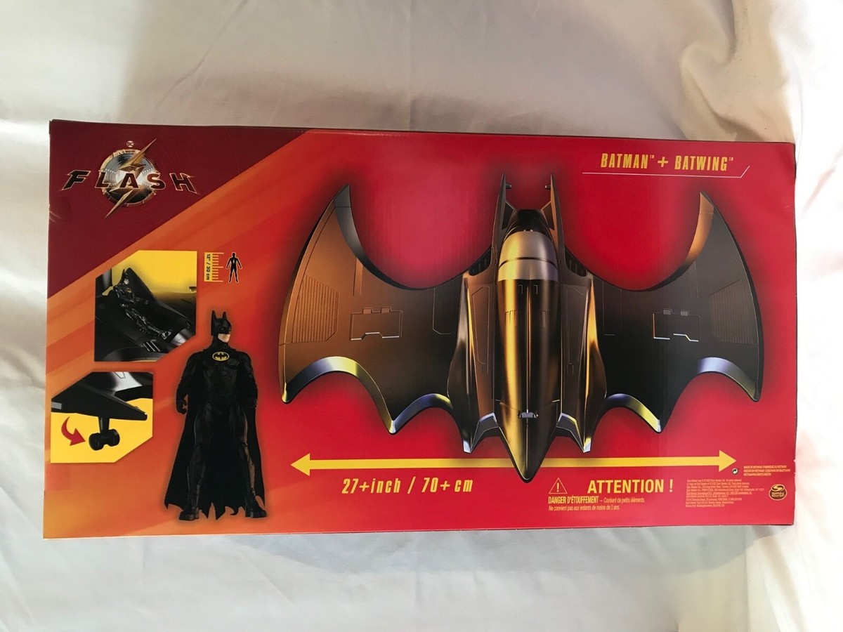 THE FLASH Movie - 27” BATWING & 12” BATMAN Figure IN-HAND