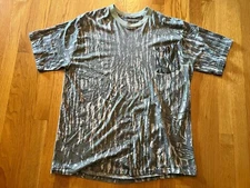 VTG Camo Pocket Tshirt RealTree Mens L Distressed Streetwear Single Stitch 80s