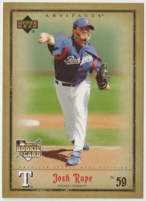 2006 Artifacts Baseball #90 Josh Rupe RC - Texas Rangers
