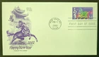 34c Chinese Lunar New Year: Year of the Horse # 35579FDC 2002 Artcraft