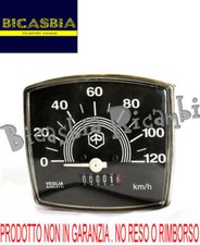 7465 - CONTACHILOMETRI A 120 KM VESPA 50 SPECIAL CON LOGO SOLO DA BICASBIA