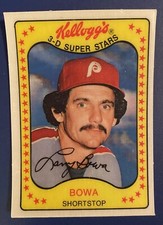 1981 Kellogg's 3-D Super Stars Larry Bowa #43 Philadelphia Phillies (A)