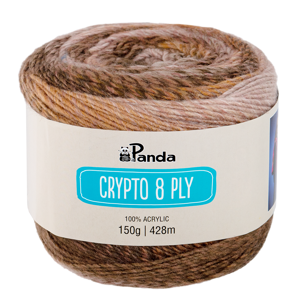 Panda 8ply Crypto Coffee Dust #0017 100% Acrylic 150g Colour Gradient 428m  $9.25 | eBay Australia