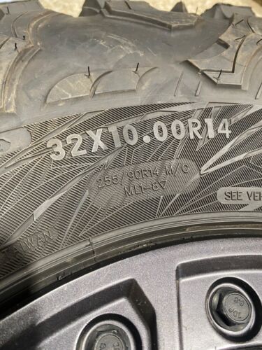 U 2020-2024 CAN-AM MAVERICK X3 XRS WHEEL BEADLOCK 14x7 MAXXIS 32X10X14 TIRE - Picture 6 of 10