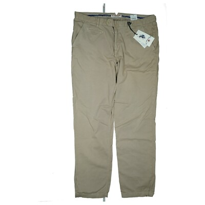 U.S Polo Assn. Leon Herren Jeans Hose Chino straight stretch W38 L32 beige NEU