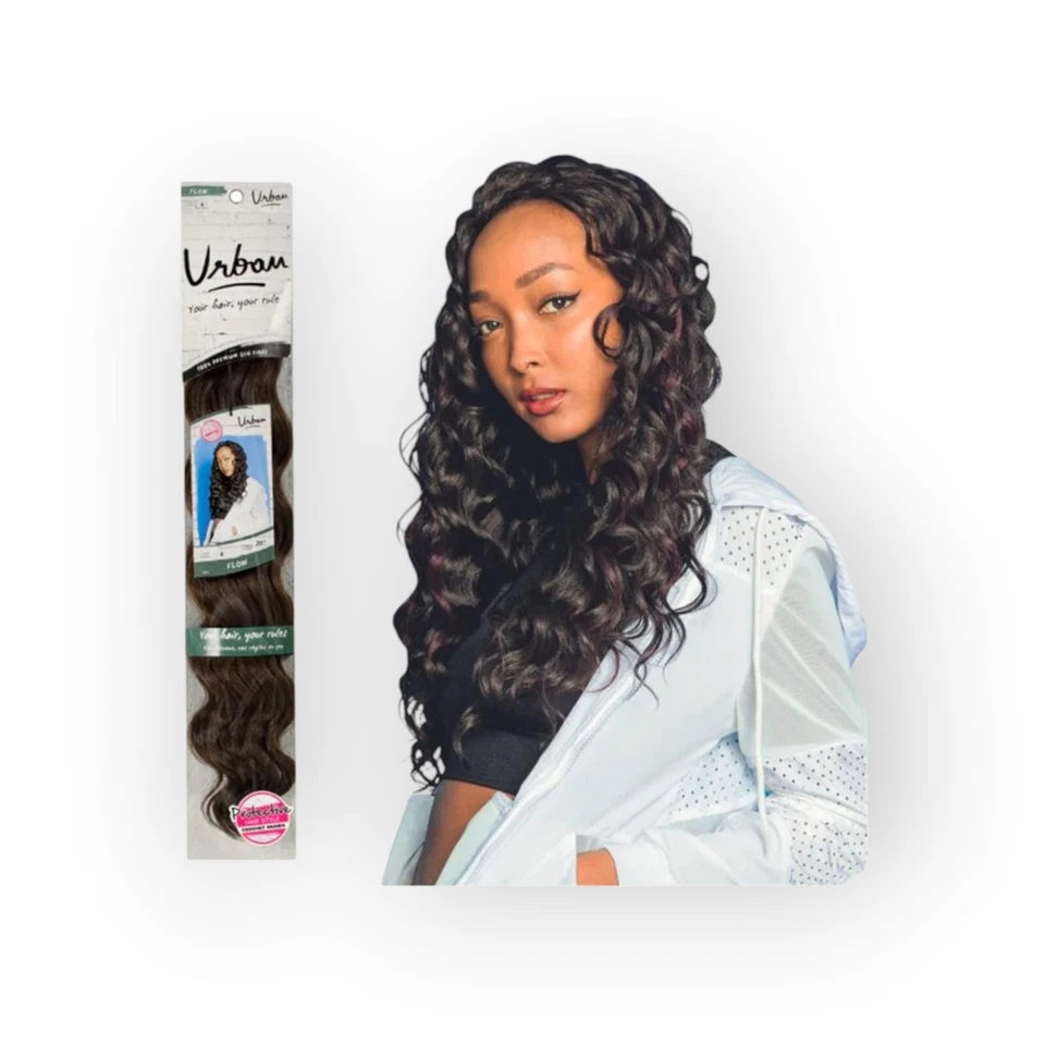 URBAN DECAY Urban Flow - Crochet Braids 20", 51cm - Haarerweiterung zum Flechten, Boho
