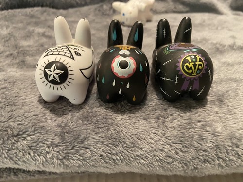 7 Labbits Smoklin Vinyl Figures KidRobot 1.5”-2.5” Polka Dot Cuts Stitches - 第 13/24 張圖片