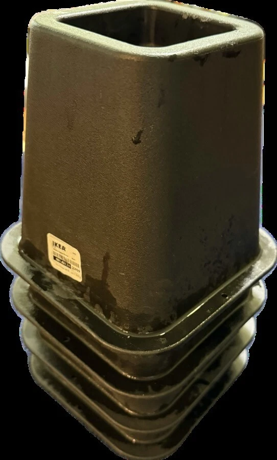 Bed risers from Ikea 6 inches tall raises bed 5.5 inches from floor, Black good - Image 2 of 4