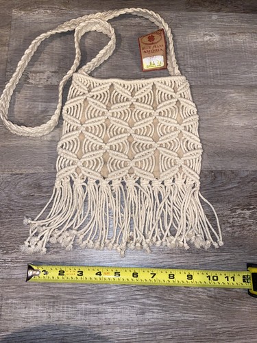 NWT Lucky Brand On The Fringe Macrame Crossbody Bag (N) - Picture 6 of 11
