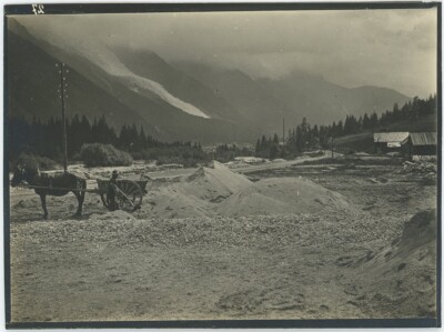 (Haute-Savoie). Chamonix-Mont-Blanc. Glacier des Bossons. Berge. um 1900.