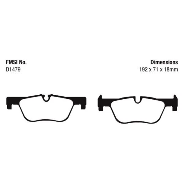 Сверхпрочные передние тормозные колодки EBC ED92123 для Land Rover Range Rover Sport 11-21 годов выпуска - Изображение 4 из 4