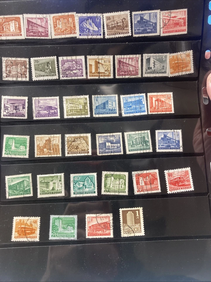 80+ Vtg. Cancelled Eastern European Air Mail/Postcard Small Stamps, 1961-1968. - Image 2 of 4