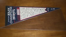 NEW ENGLAND PATRIOTS SUPER BOWL XLIX CHAMPIONS SIGNATURE PENNANT