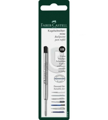 Faber-Castell Ballpoint Pen Refill in Black - Extra Broad - 1 Refill - NEW