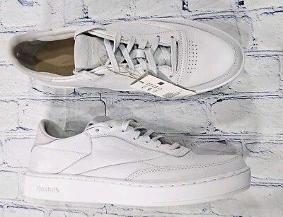 Reebok Club C Clean Tennis Gray White Sneakers Shoes GX3692 WOMENS SIZE 6.5