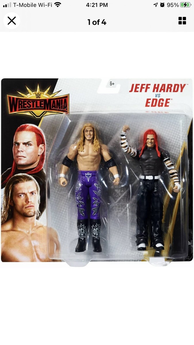 WWE WRESTLING WRESTLEMANIA BATTLE PACK SERIES EDGE VS JEFF