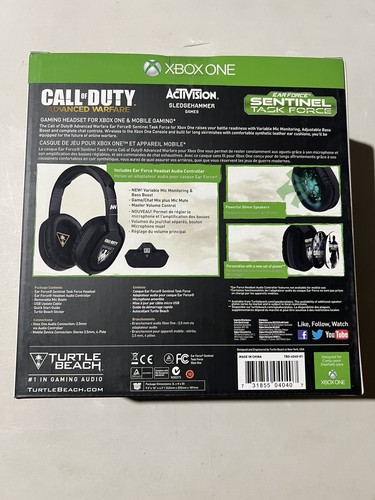 Casque Turtle Beach COD AW Sentinel Task Force Xbox One Neuf Boîte - Photo 3/8