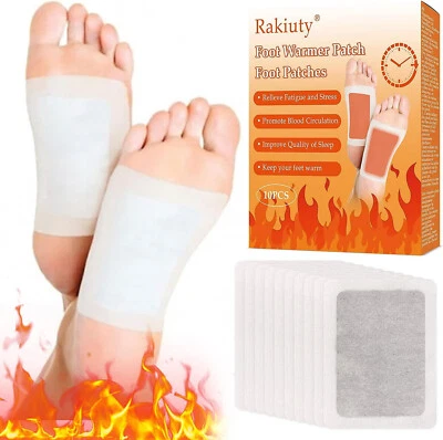 Rakiuty Fußpflaster Fußwärmer Wärmepflaster Pad Stressabbau Tiefschlaf natürlich