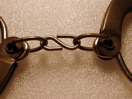 Vintage 50s Metal Handcuffs for Children Small Wrists Play Fun Pretend - Picture 3 of 7