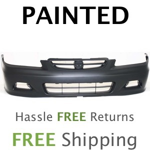 fits 2001 2002 honda accord coupe front bumper cover painted ebay ebay