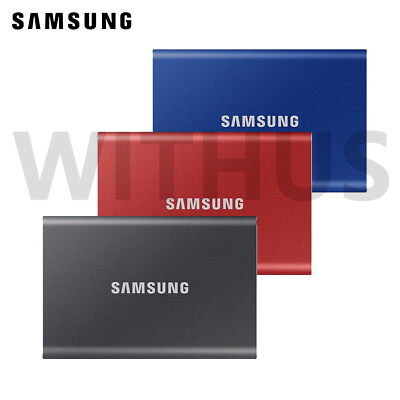 SAMSUNG T7 外付けSSD 2TB（中古・美品） SAMSUNG Portable SSD T7 2TB USB 3.2 Gen 2 Storage MU-PC2T0 3color