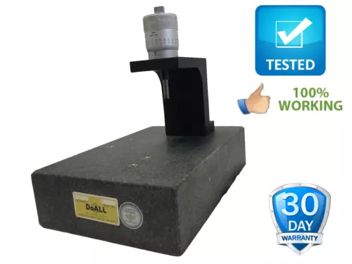 DoAll Granite W/ Mitutoyo 152-348 High Accuracy  Micrometer 0-25 / 0.002mm