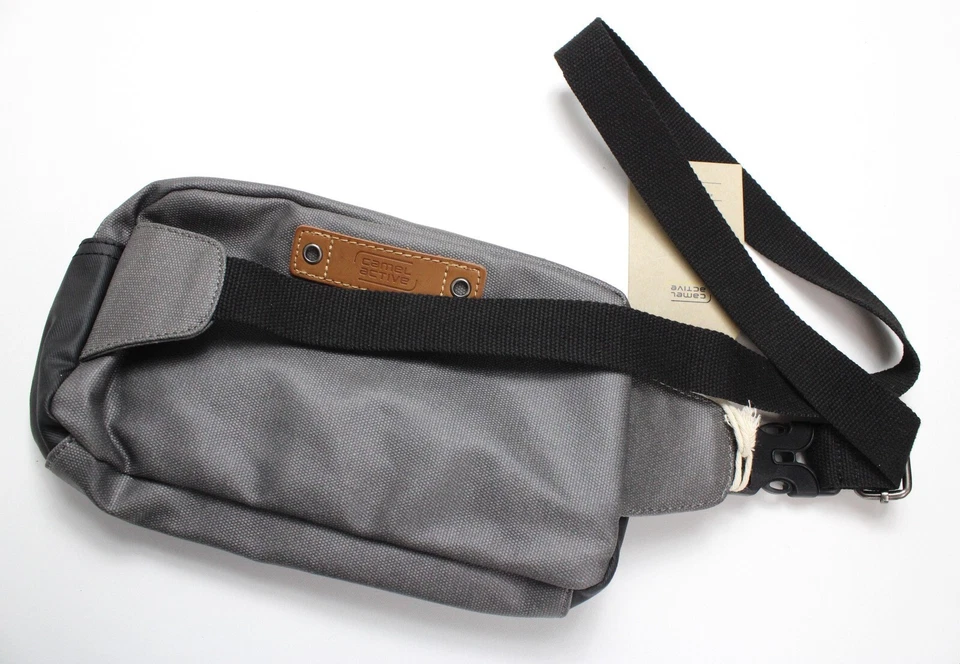 CAMEL ACTIVE Bolso Hombre Talla Única Fanny Pack Revestido Correa Ajustable Gris - Imagen 2 de 4