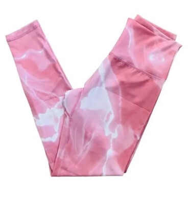 BuffBunny Light Pink White Elysium Leggings Medium  NEW WOMEN'S  SUPER SOFT