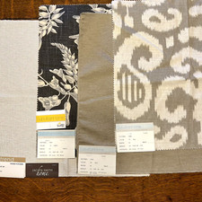 4 Fabric Samples Upholstery Craft Art Pillow Fashion Designer Tapestry