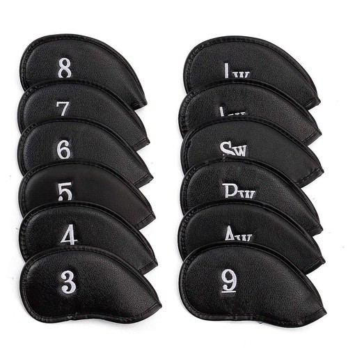 12X Golf Iron Pu Leather Head Covers Club Headcovers Set Fit Taylormade Callaway - Picture 5 of 10