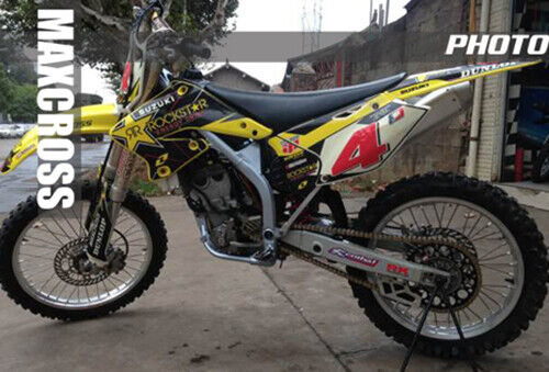 KIT GRÁFICO MAXCROSS SUZUKI RMZ 250 2004-2006 CALCOMANÍAS PEGATINAS KIT COMPLETO STD4 - Imagen 4 de 6