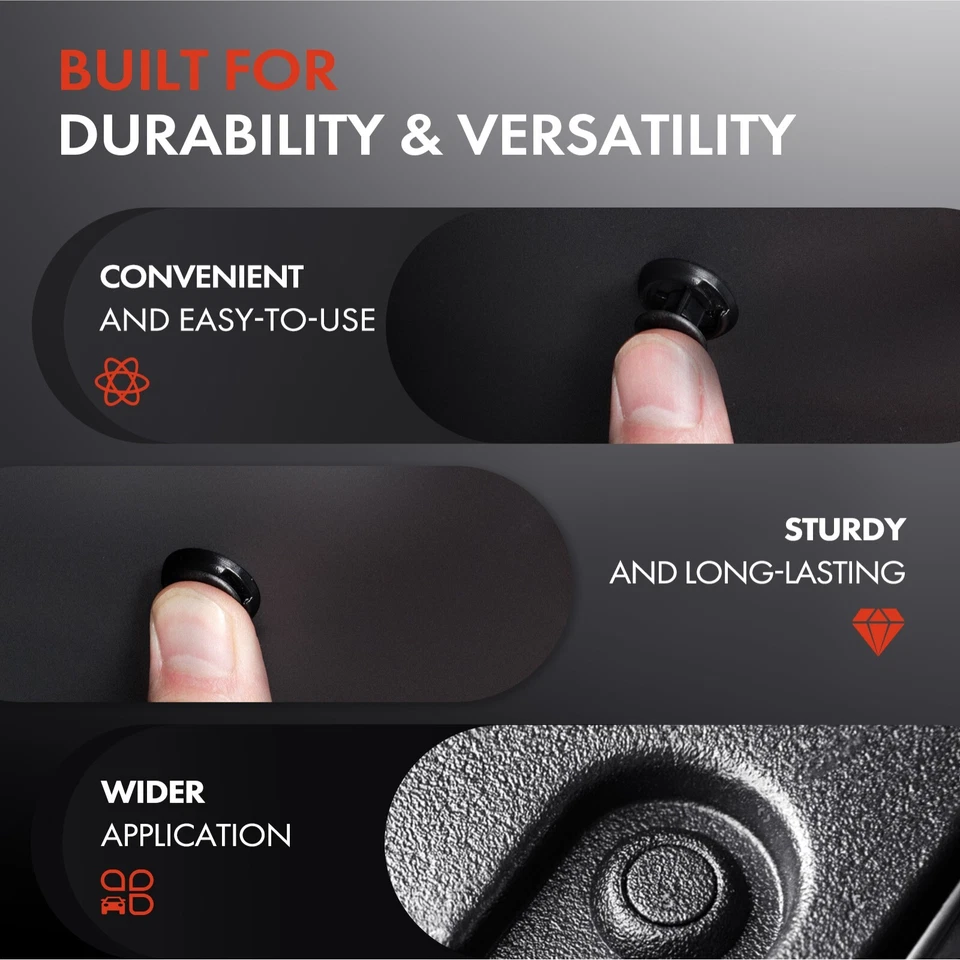 30 piezas clips de retención de sello de capó a capucha de nailon de 15 mm para Nissan Murano Pathfinder Foto 4 de 4