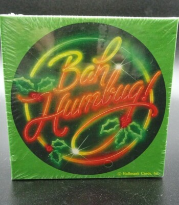 Vtg Hallmark Springbok Mini Puzzle ''Bah Humbugl'' 7'' Over 60 pcs Sealed PZL7209