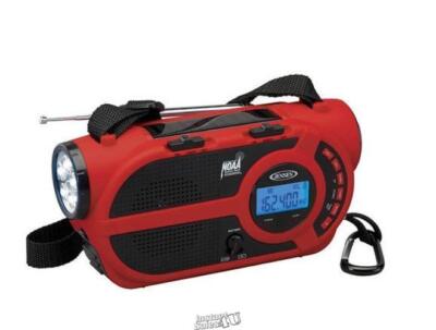 Jensen AM/FM Weather Radio with Power/Light Red