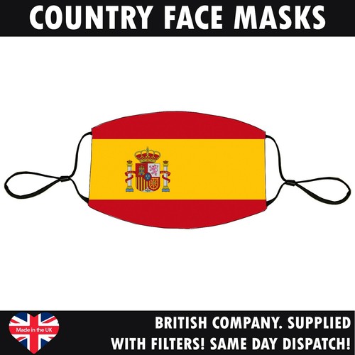 Lote de Máscara Facial Bandera Del País Reutilizable Lavable Transpirable Banderas Mundiales Hecho a Mano - Imagen 216 de 254