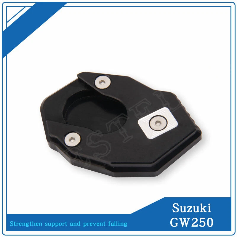Placa de extensión de soporte lateral antideslizante para motocicleta SUZUKI GW250 / F / Z Foto 3 de 4
