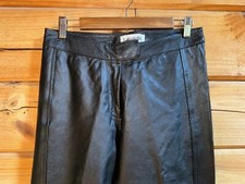 Bagatelle Women's Sz 8P 100 Genuine Leather Black Biker Motorcycle Pants EUC