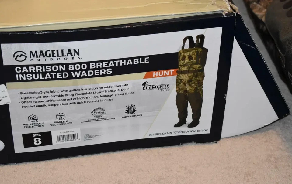 Magellan Mens Garrison 800 Breathable Insulated Hunting Bootfoot Wader Mossy Oak - Image 4 of 4