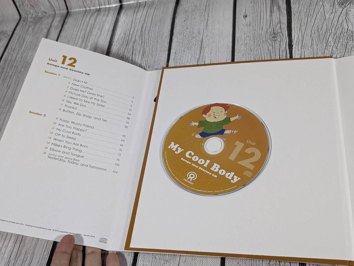 English GrapeSeed Unit 12 Book & CD - My Cool Body- Songs and