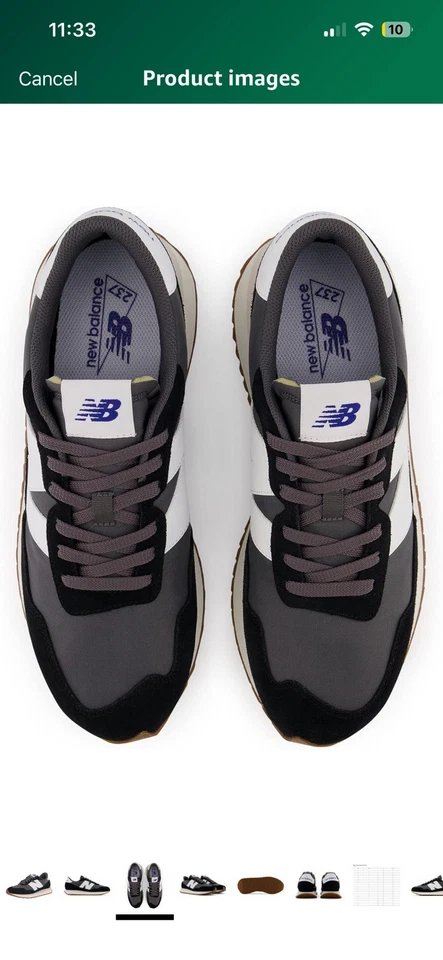 New Balance Footwear -237 Zapatilla Deportiva de Gamuza para Mujer Negra 7.5 EE. UU. Foto 2 de 4