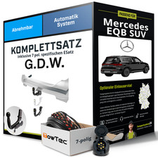 Für MERCEDES EQB SUV Typ X243 Anhängerkupplung abnehmbar +eSatz 7pol 21- AHK