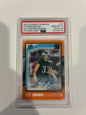 2024 Panini Clearly Donruss - Rated Rookie Cooper DeJean #72 Orange Autographs 