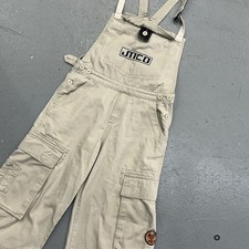 Vintage Jnco Overalls Womens Small Beige Rave Cargo 90s USA Made Girl Stuff