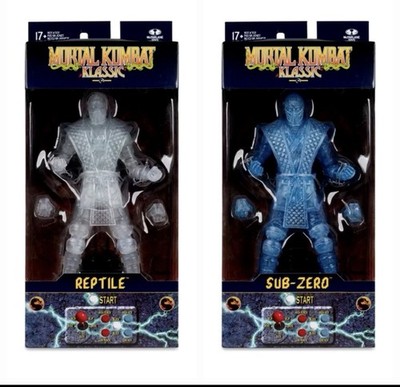 Mortal Kombat Klassic Sub-Zero Ice Clone + Reptile Invisible Clear Presale 6/27