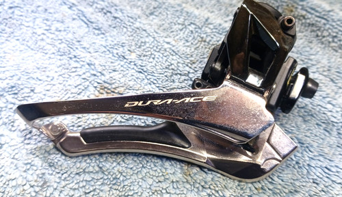 VGC, used, Shimano Dura Ace FD-R9100, Front Derailleur Braze On, 2x11