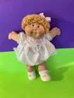 Cabbage patch kids hm3 blue rosebud frilly dress 1983 Green eyes