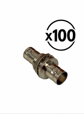 100pcs BNC Female Panel Mount Connectors Bulk RF Coax Lot 