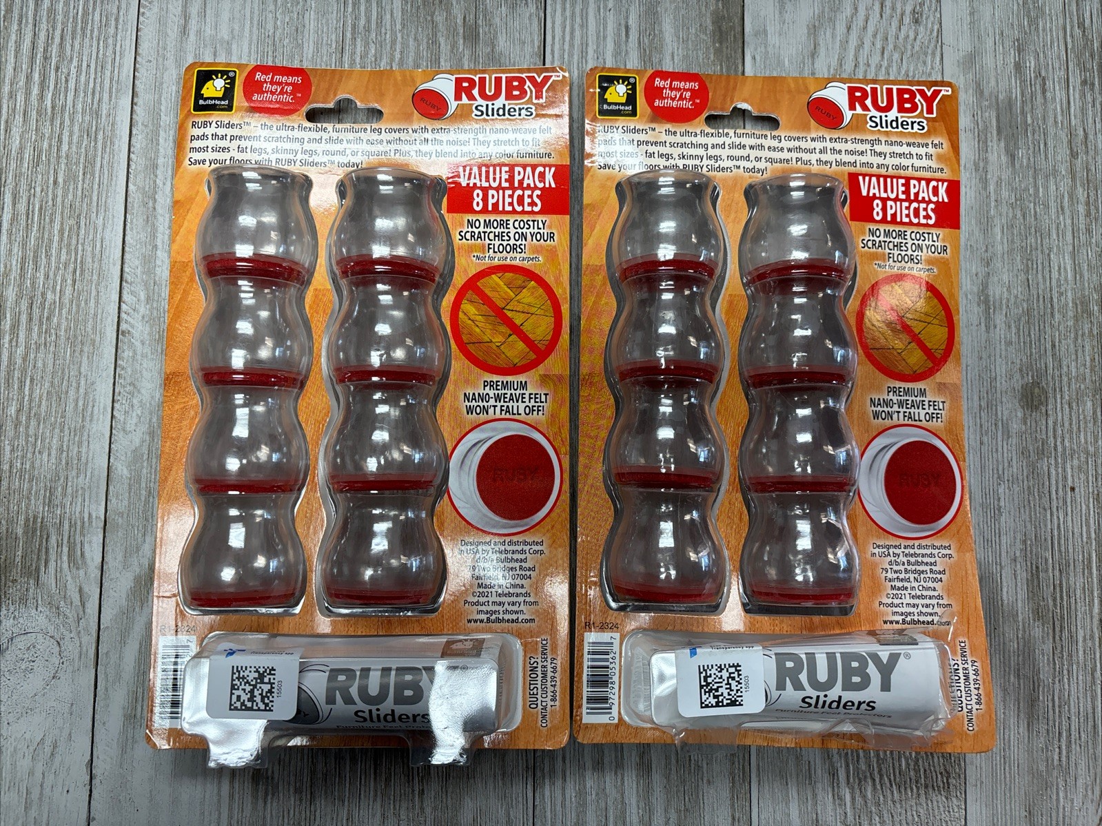 2x-Ruby Sliders As Seen On TV by BulbHead 8 Pk Ea NEW